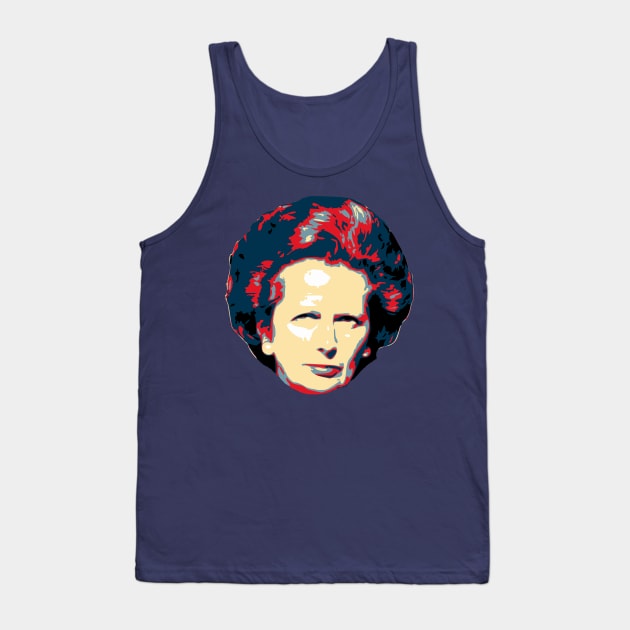 Margaret Thatcher Pop Art Tank Top by Nerd_art